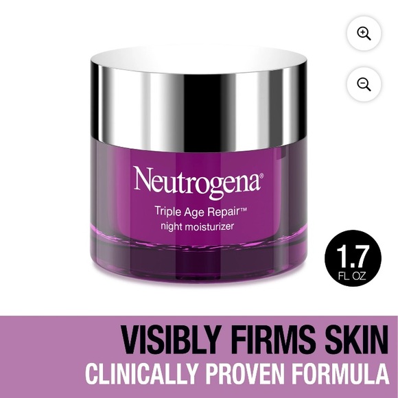 Neutrogena Triple Age Repair Night Moisturizer - Purple and Silver - Picture 1 of 8